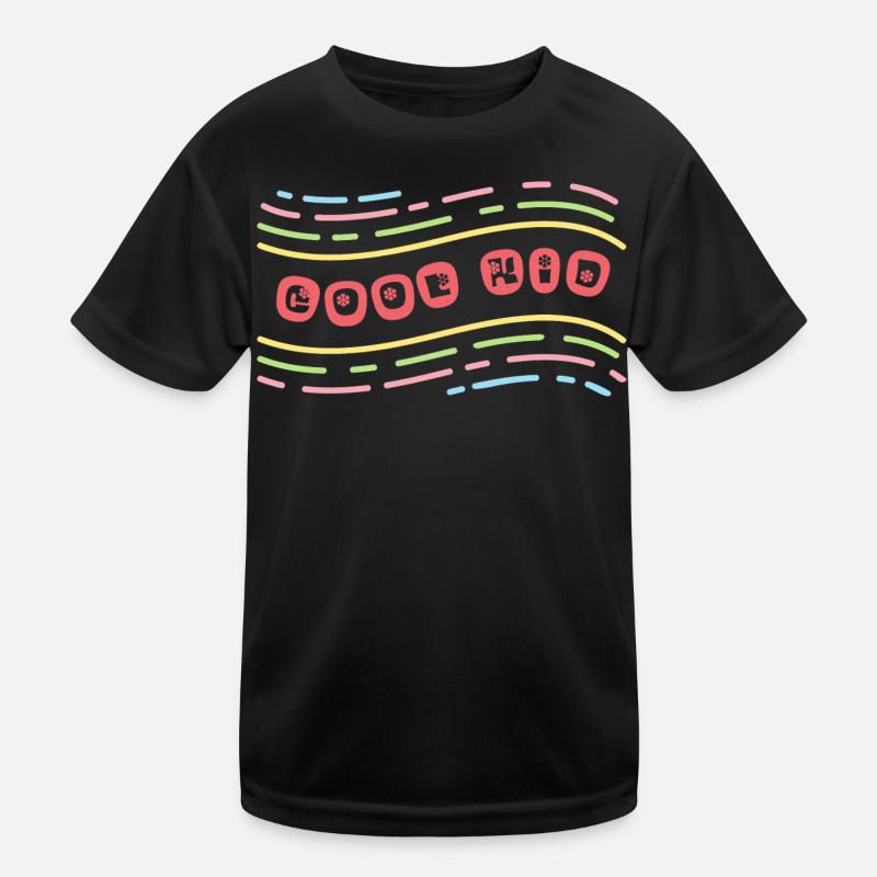 Cool Kid with Flowers Kids Functional T-Shirt