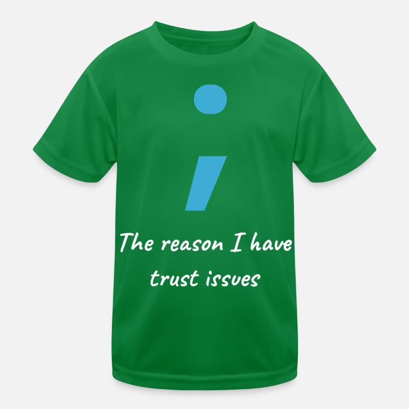 Computer Scientist Shirt - Semi-Colon Trust Issues Kids Functional T-Shirt