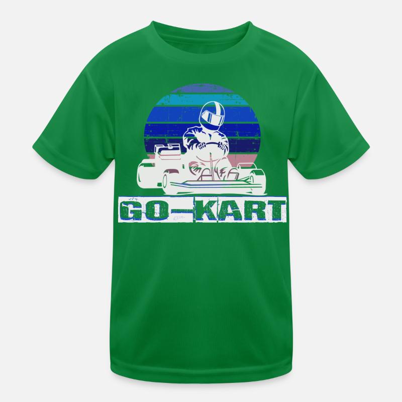 Kart Kinder Funktions-T-Shirt