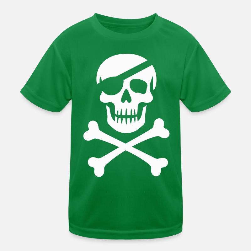 Le classique Jolly Roger Pirate Scream T-shirt sport Enfant