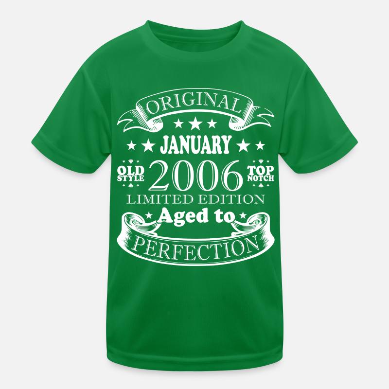 20e anniversaire Original janvier Volume 2006 T-shirt sport Enfant