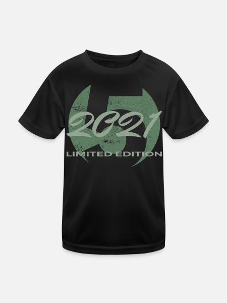 5. Geburtstag 2021 Jungen und Mädchen Geschenk - Kinder Funktions-T-Shirt - Schwarz - Vorne