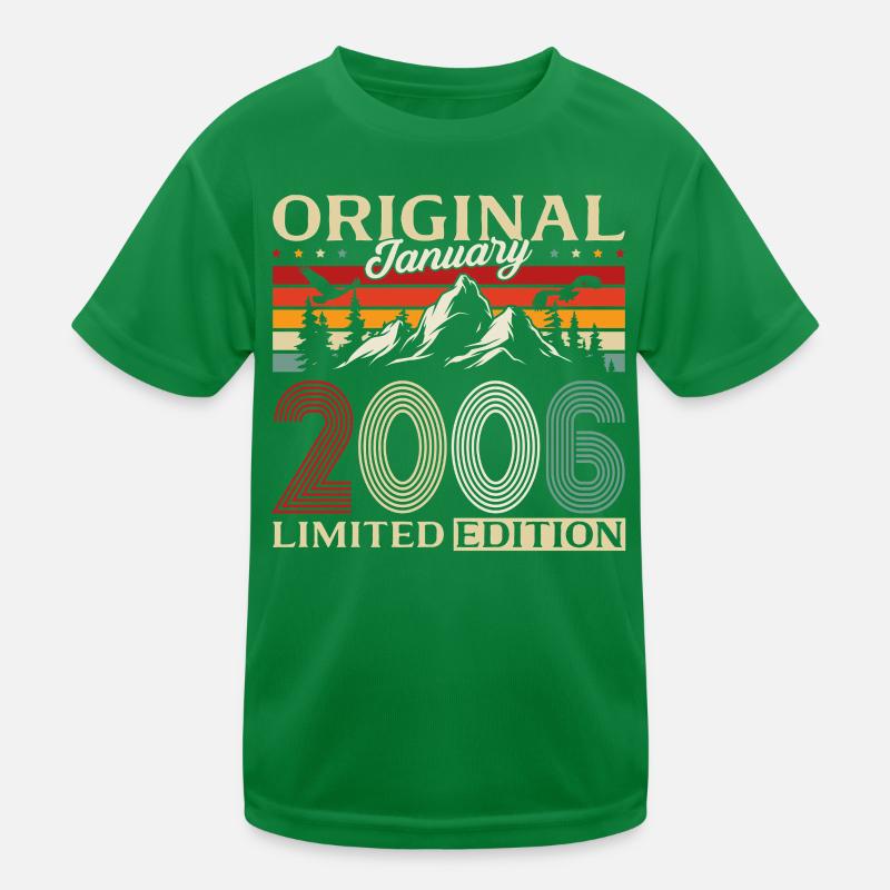 20e anniversaire Original janvier Volume 2006 T-shirt sport Enfant