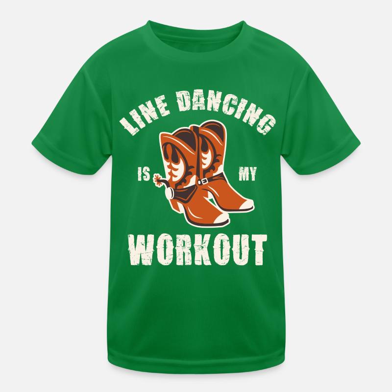 Line Dance Workout Schuhe Kinder Funktions-T-Shirt