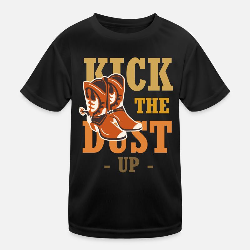 Dust on your boots – Western Boot Kids Functional T-Shirt