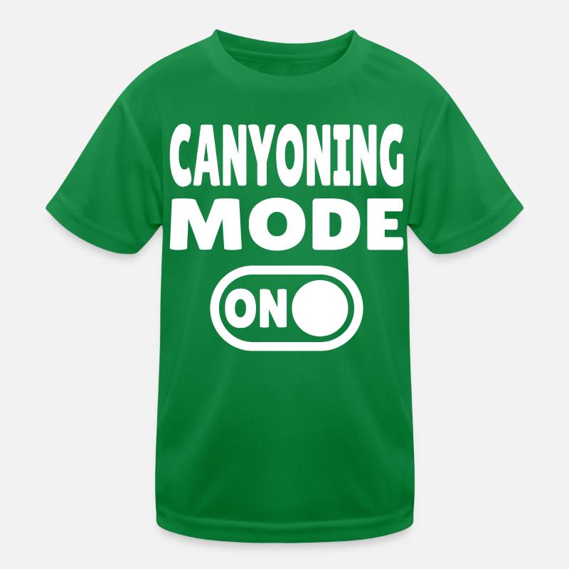 Canyoning Mode ON – Switch to adrenaline Kids Functional T-Shirt