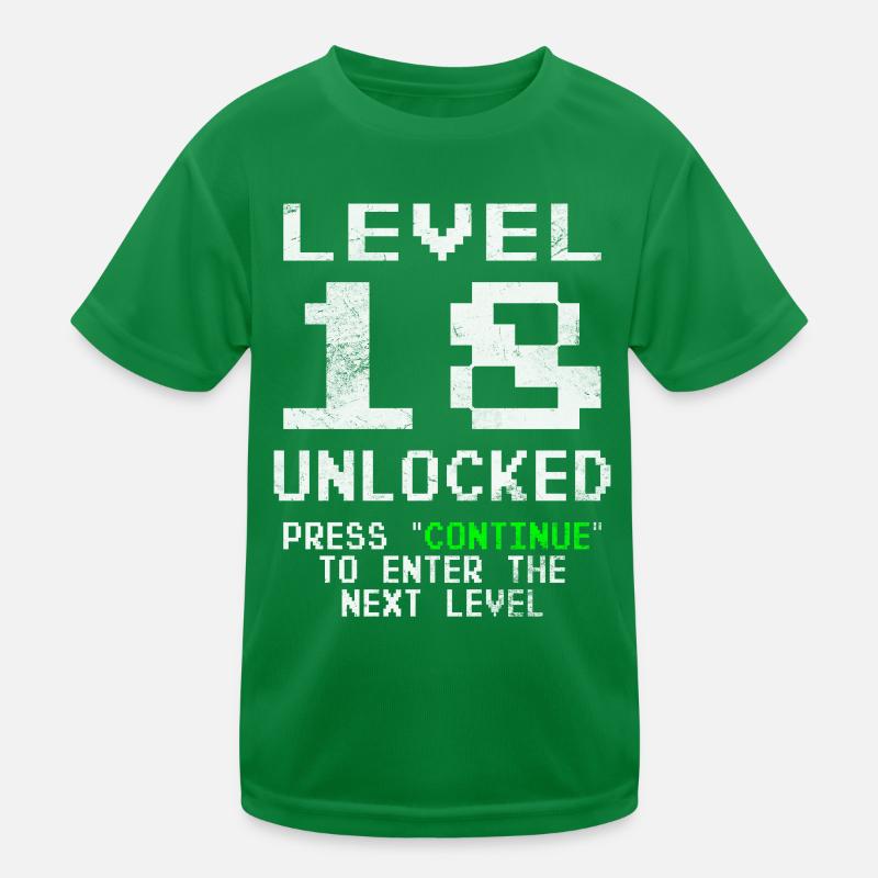 Level 18 Unlocked Kids Functional T-Shirt