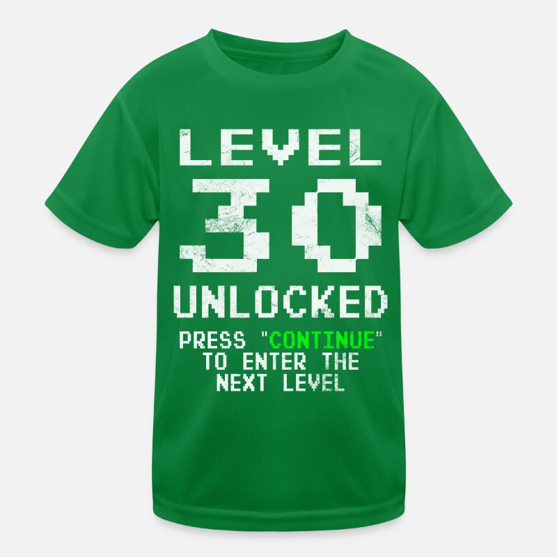 Level 30 Unlocked Kids Functional T-Shirt