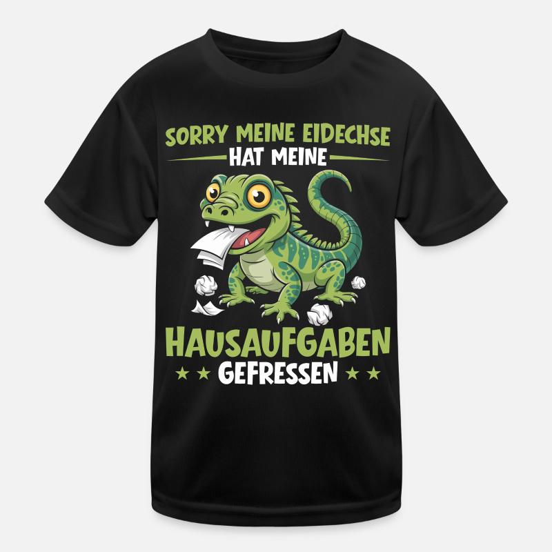 Le lézard a mangé mon élève de devoir T-shirt sport Enfant