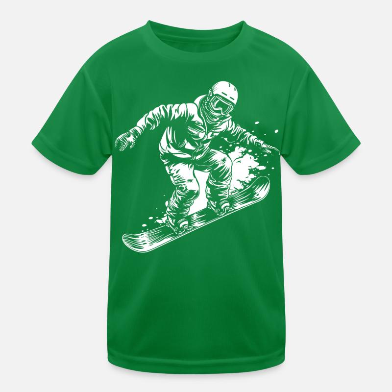 Dessin de snowboardeur T-shirt sport Enfant