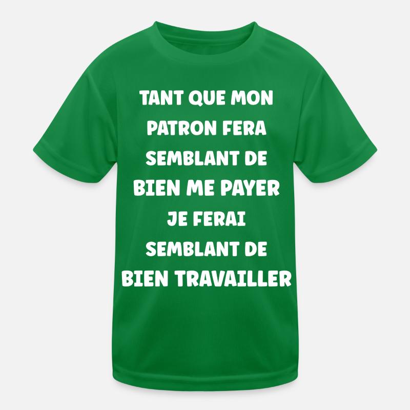 Semblant de travailler T-shirt sport Enfant