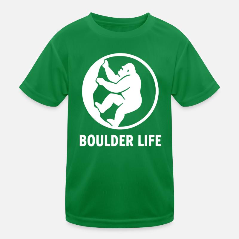 Boulder Life – Insigne du Gorille Minimaliste T-shirt sport Enfant