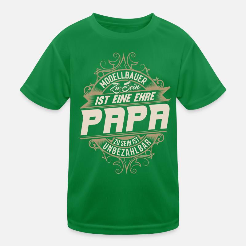 Modellbauer Papa Kinder Funktions-T-Shirt