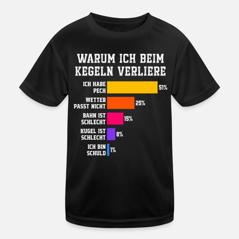 Why I lose at bowling Skittles Kids Functional T-Shirt