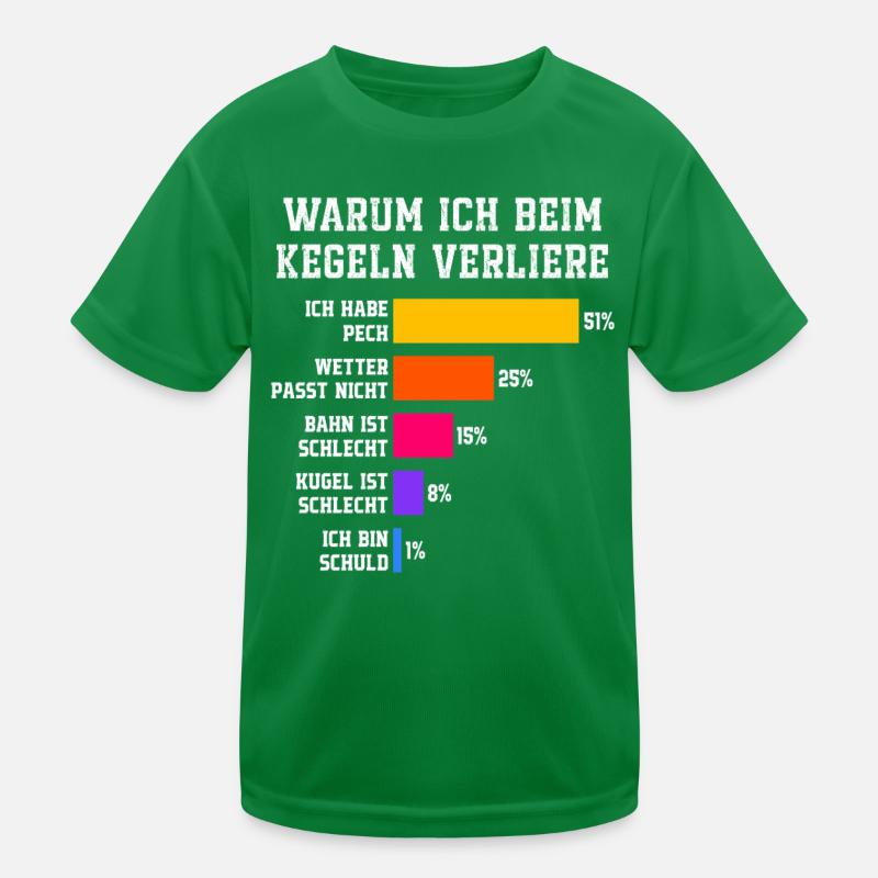 Why I lose at bowling Skittles Kids Functional T-Shirt
