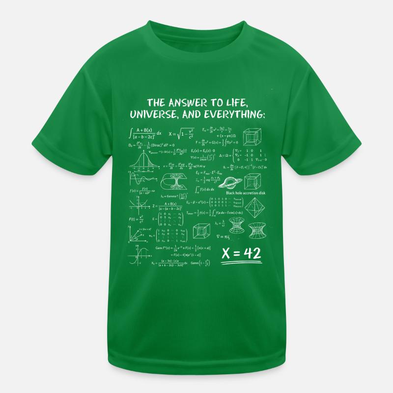 Die Antwort auf alles – Science Nerd Design Kinder Funktions-T-Shirt