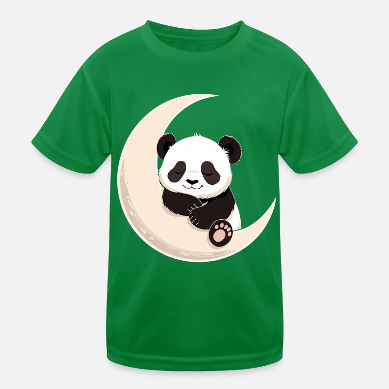 Panda Moon Cuddles Kids Functional T-Shirt