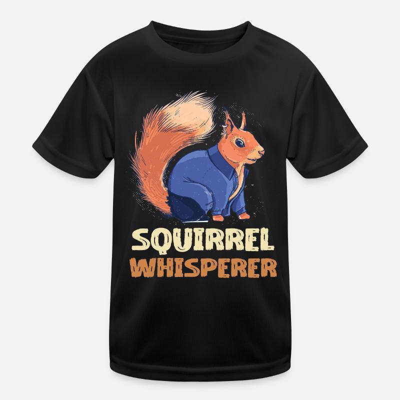 Eichhörnchen Flüsterer Denim Kinder Funktions-T-Shirt
