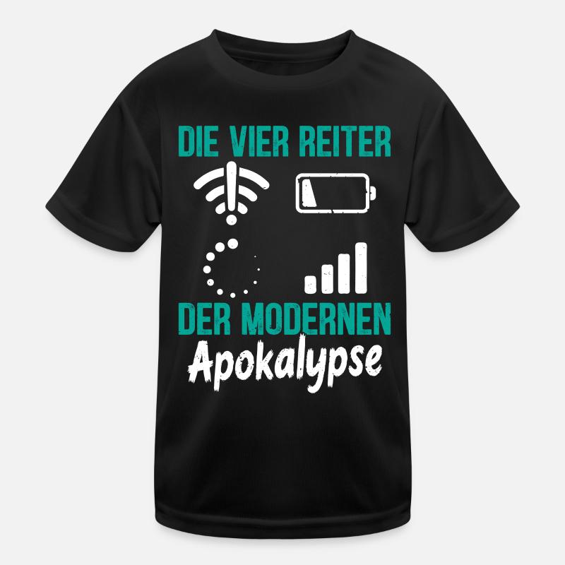 Nerd LES QUATRE CAVALIERS MODERNES DE L’APOCALYPSE T-shirt sport Enfant