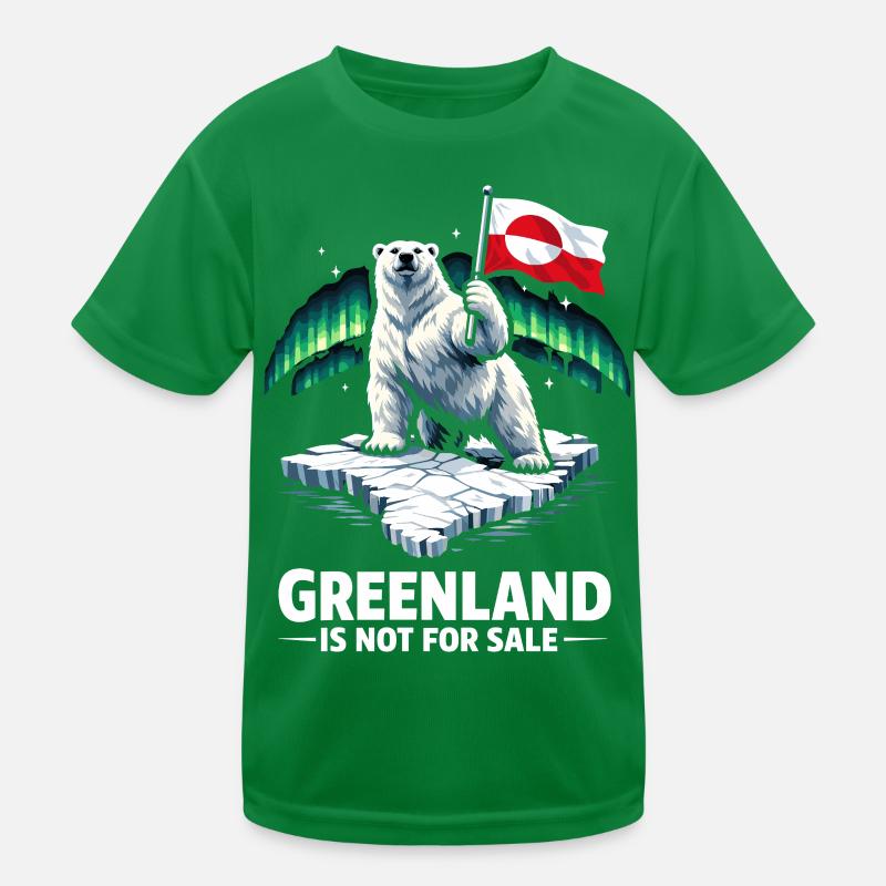 Le Groenland n’est pas à vendre, Drapeau Bear Dic T-shirt sport Enfant