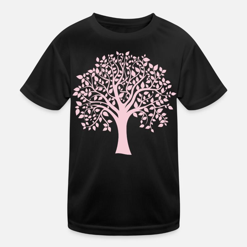 Icon Pink Jumbo Tree Print Silhouette Kinder Funktions-T-Shirt