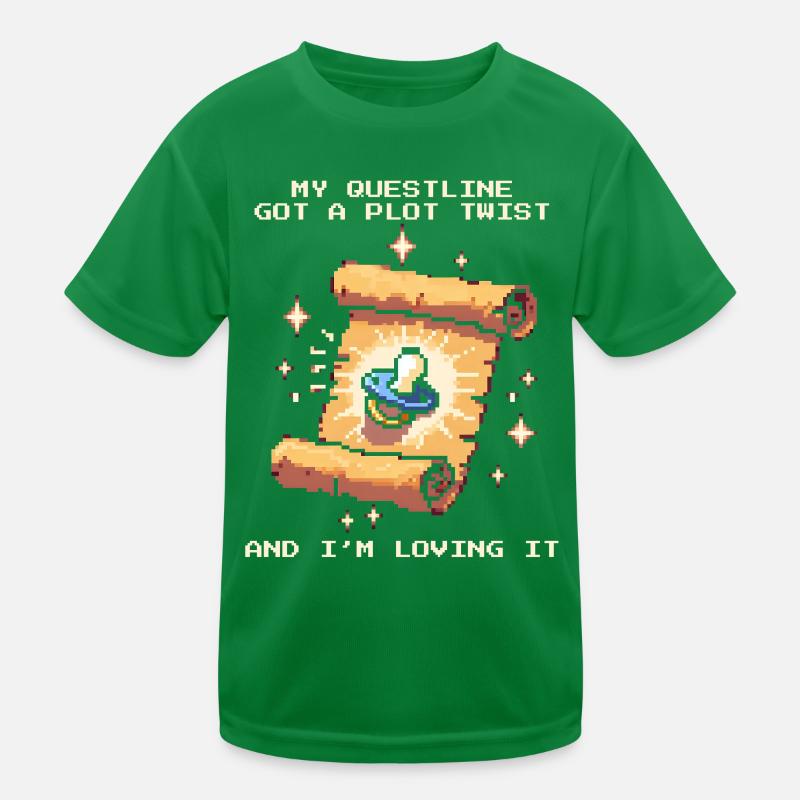 Questline Plot Twist | Baby hat alles geändert Kinder Funktions-T-Shirt