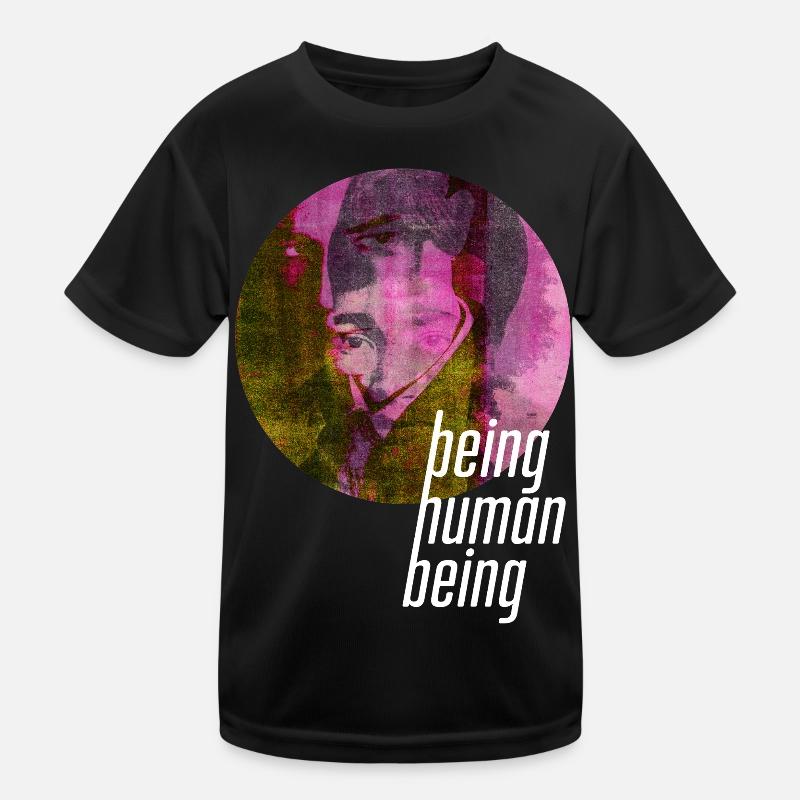 ThinkBick_being_human_being_2026_4 - T-shirt sport Enfant - noir