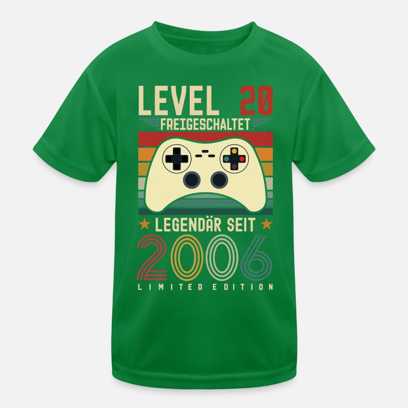 Level 20 Unlocked 20th Birthday 20 years Kids Functional T-Shirt