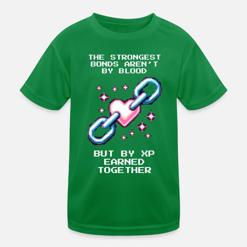 Stärkste Bande: XP statt Blut | Patchworkfamilie Kinder Funktions-T-Shirt