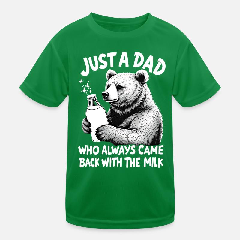 Supporte avec du lait – le père animal à dire T-shirt sport Enfant