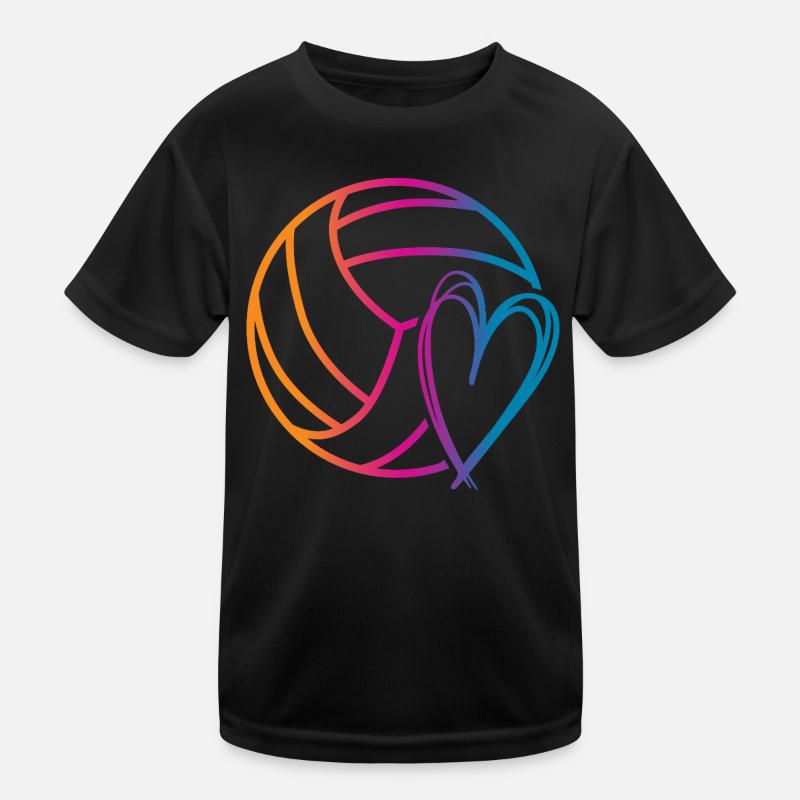 Volleyball Ball Kinder Funktions-T-Shirt