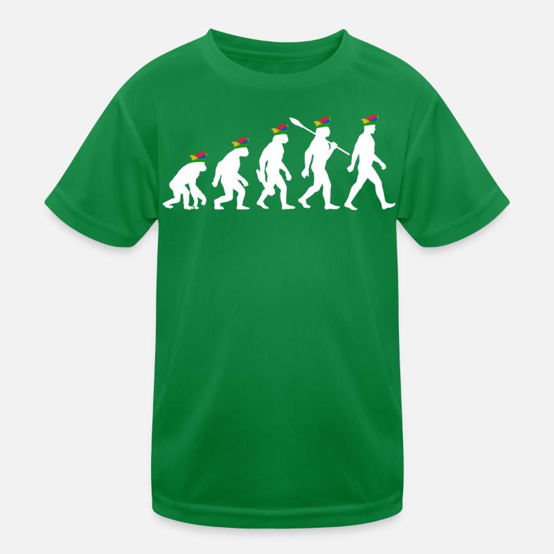 Homo Carnival | Evolution of Fools, Shrovetide Kids Functional T-Shirt