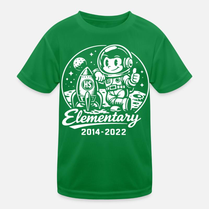 Elementar-Astronauten-Mond Kinder Funktions-T-Shirt