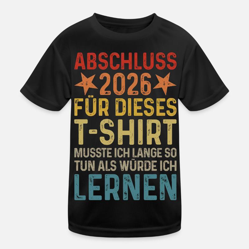 Abschluss 2026 Kinder Funktions-T-Shirt