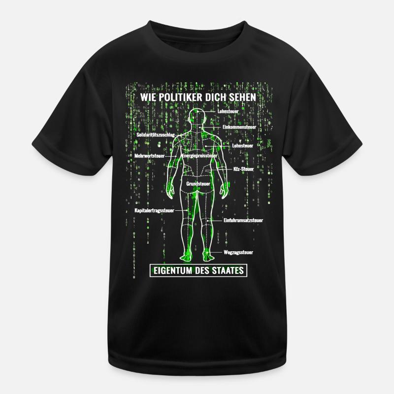 Systemfehler Steuerzahler - Matrix Zerlegeplan  Kinder Funktions-T-Shirt