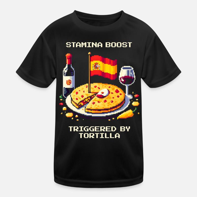 Endurance Boost | Tortilla Spain Foodie Kids Functional T-Shirt