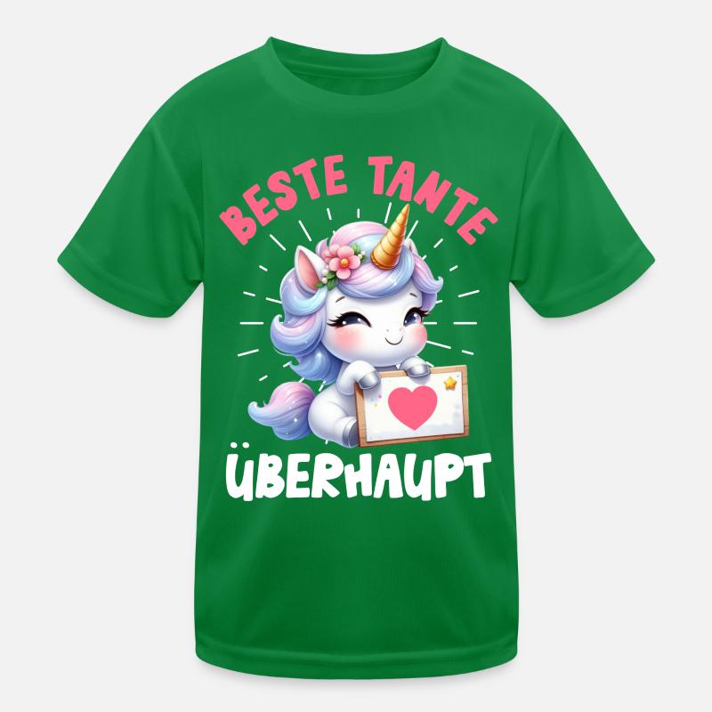 Offspring BEST AUNT EVER Funny Kids Functional T-Shirt