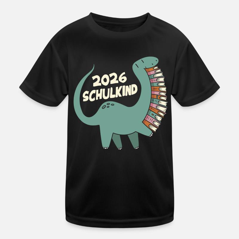 Schoolchild 2026 Dinosaur Kids Functional T-Shirt