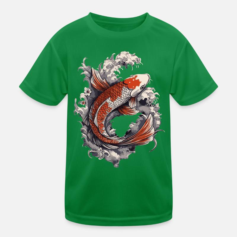 Koi dans la ruée des vagues T-shirt sport Enfant