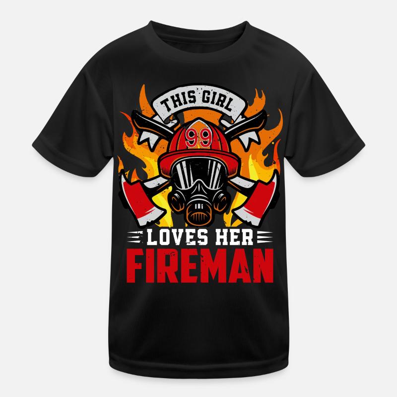 Pompiers T-shirt sport Enfant