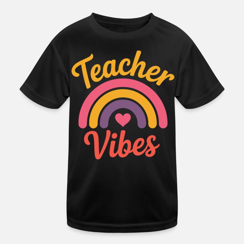Teacher Vibes Kinder Funktions-T-Shirt