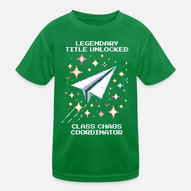 Legendärer Titel freigeschaltet | Klassenchaos Kinder Funktions-T-Shirt