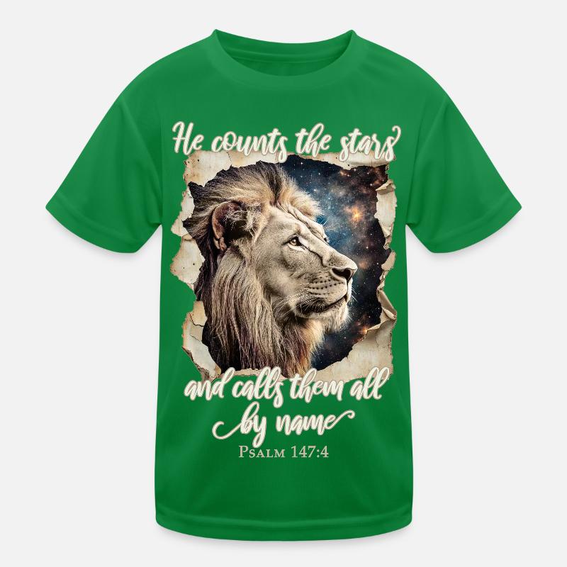 Löwe Bibelvers Christlich Kinder Funktions-T-Shirt