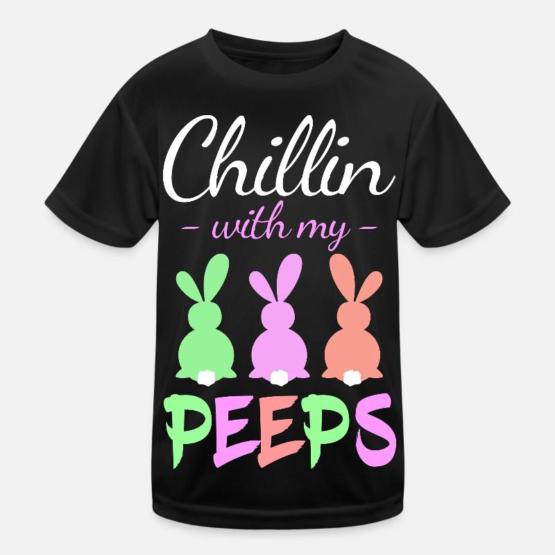 Chillin with Peeps Pastel Bunnies Kids Functional T-Shirt