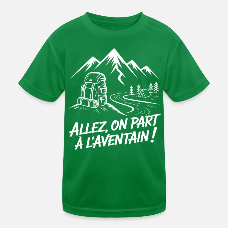 Abenteuer-Rucksackwandern Kinder Funktions-T-Shirt