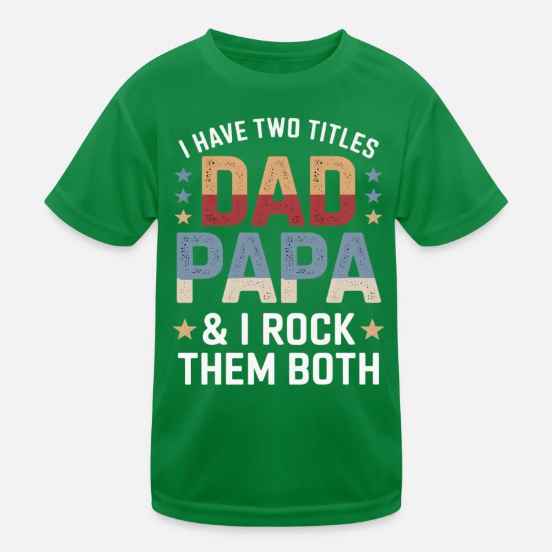 Father Pun: Dad Dada – I Rock Both Kids Functional T-Shirt