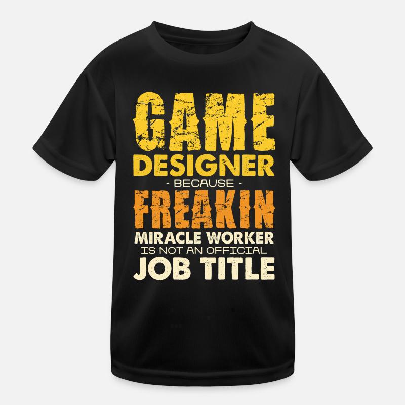 Game Designer Wunderwerker Kids Functional T-Shirt