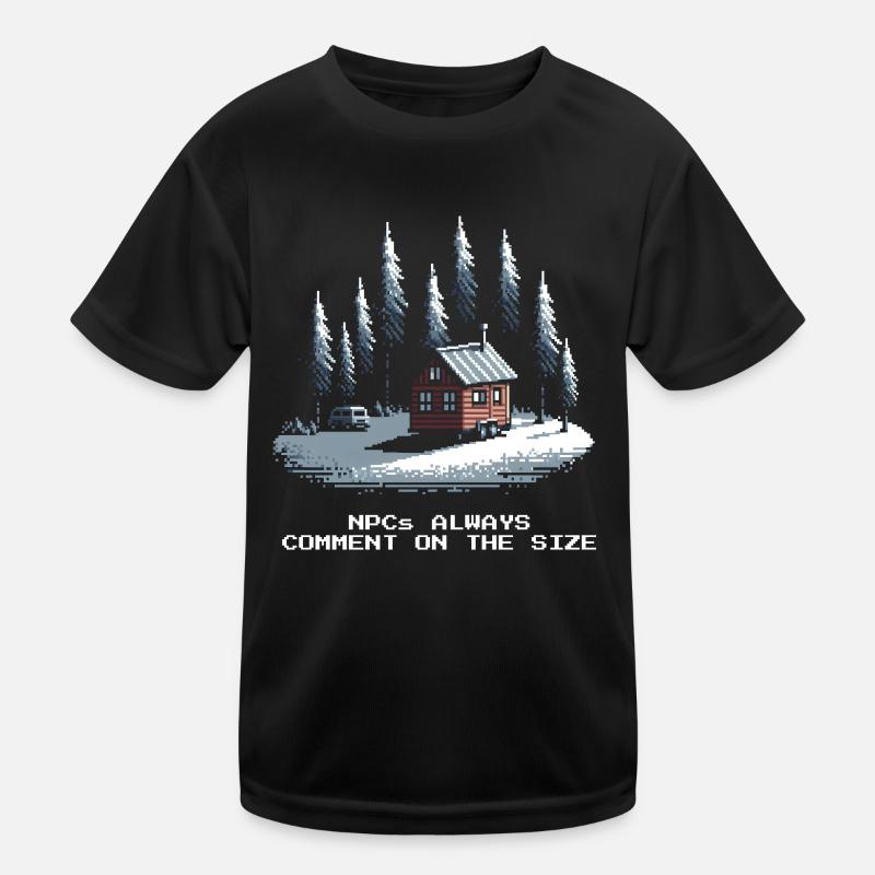 All comment on the size | Tiny House Humor Kids Functional T-Shirt