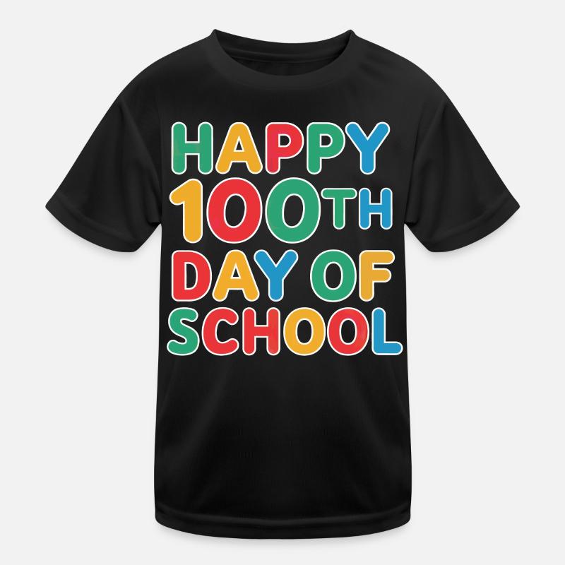 Hundertster Schultag Jubel Kinder Funktions-T-Shirt
