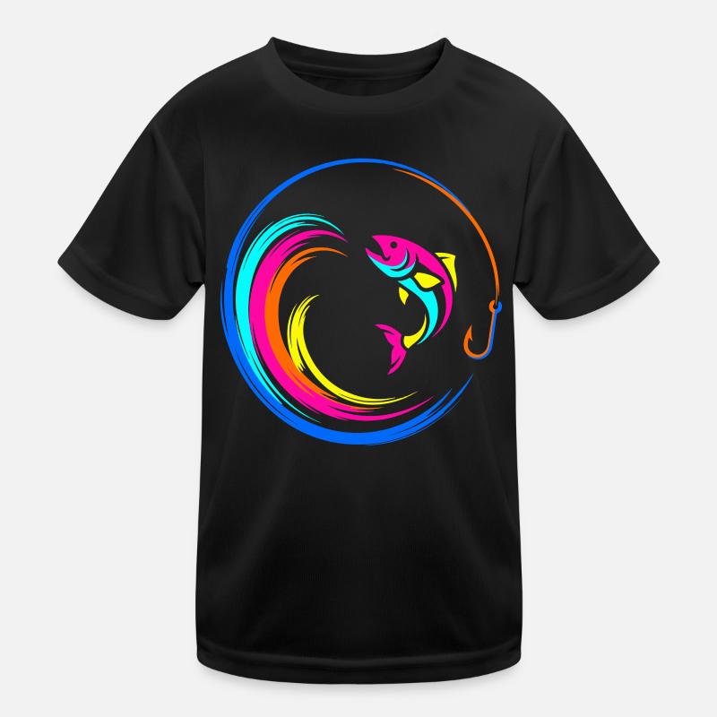 Fish Fish Hook Kids Functional T-Shirt